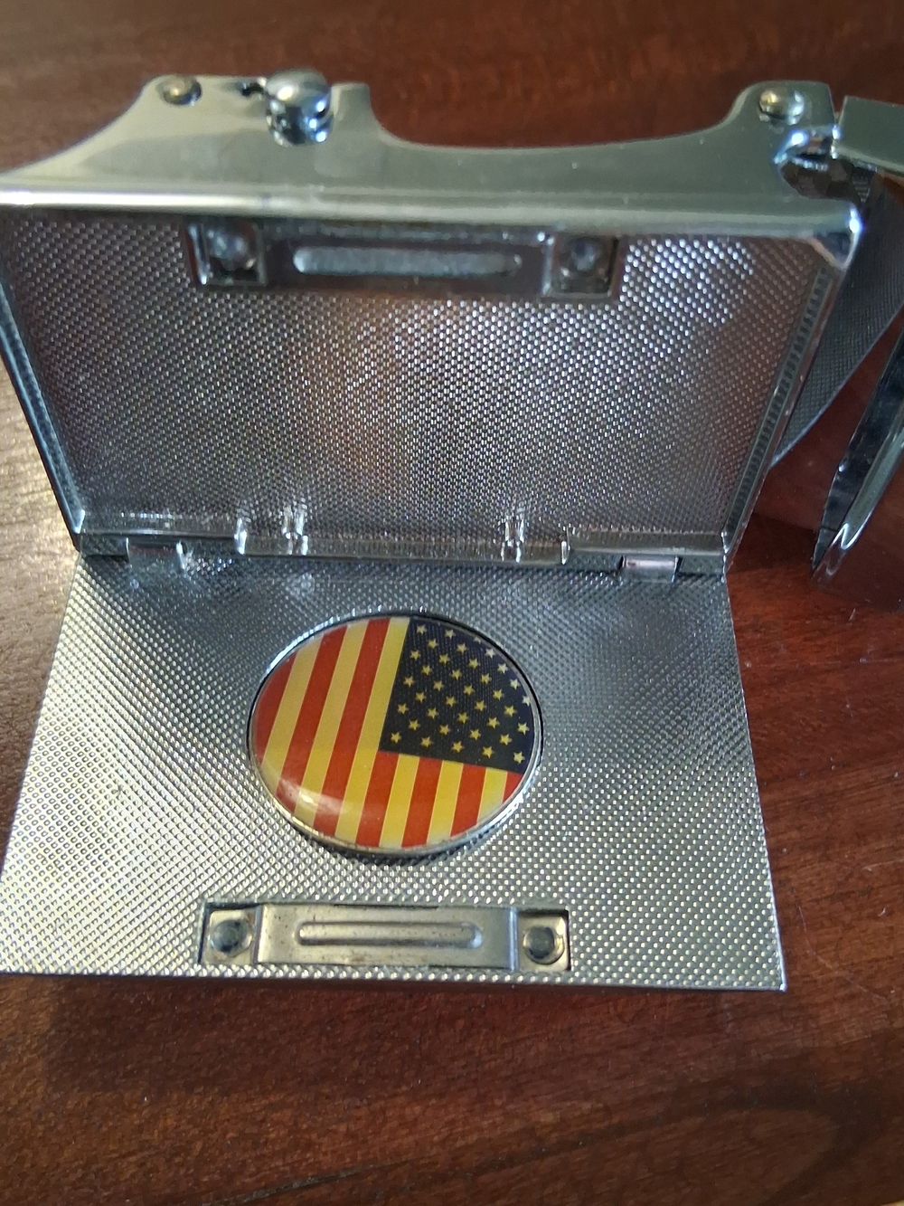 NEXBELT Patriotic Red, White Blue Golf Belt US Flag Buckle Magnetic Ball Marker - Picture 3 of 14